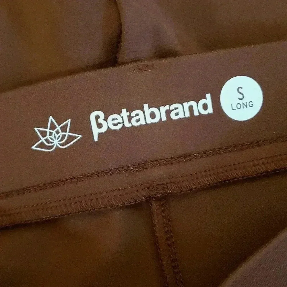BetaBrand Yoga pants Brown Dress Pants Womens Size Small S Long - Picture 2 of 7